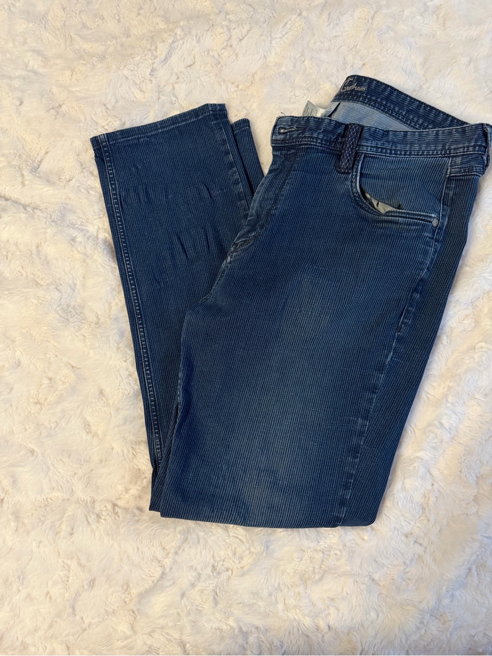 Robert Graham Men's Navy Slim Straight Jeans